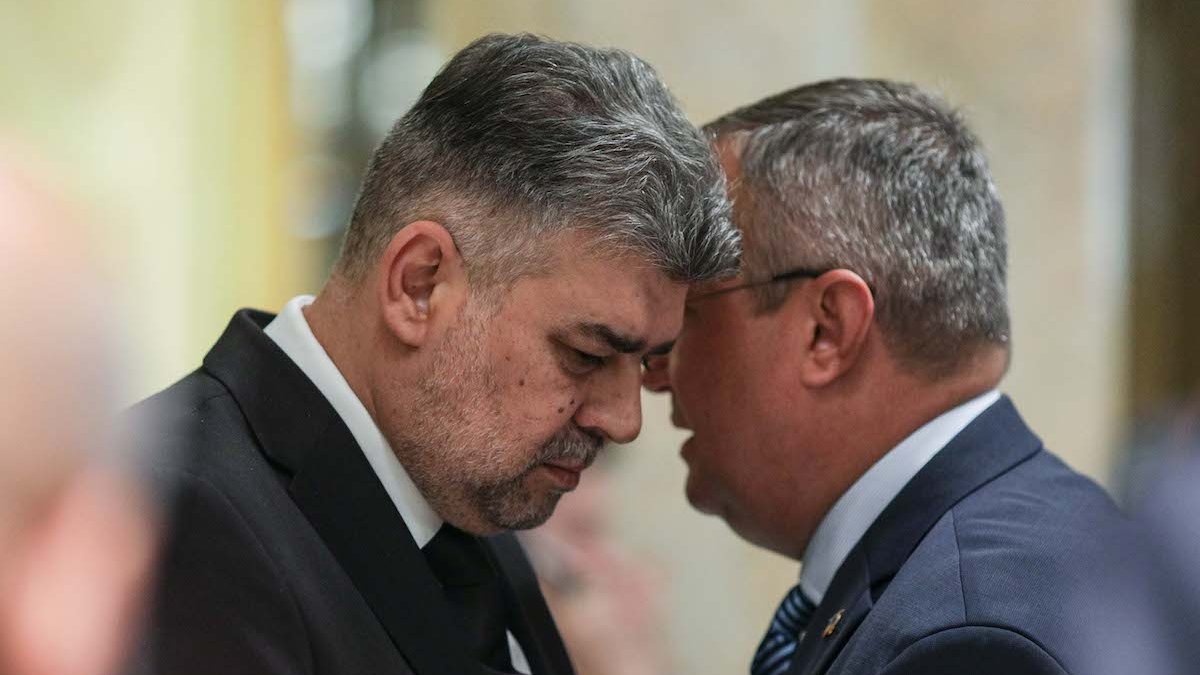 Premierul Nicolae Ciucă și președintele PSD, Marcel Ciolacu