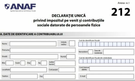 Se schimbă Declarația unică. Ce modificări au fost introduse în Formularul 212