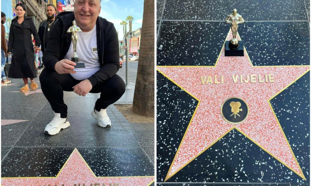 Vali Vijelie a intrat în rândul ”clasicilor în viață”! Interpretul și-a cumpărat locul pe bulevardul ”Walk of Fame”