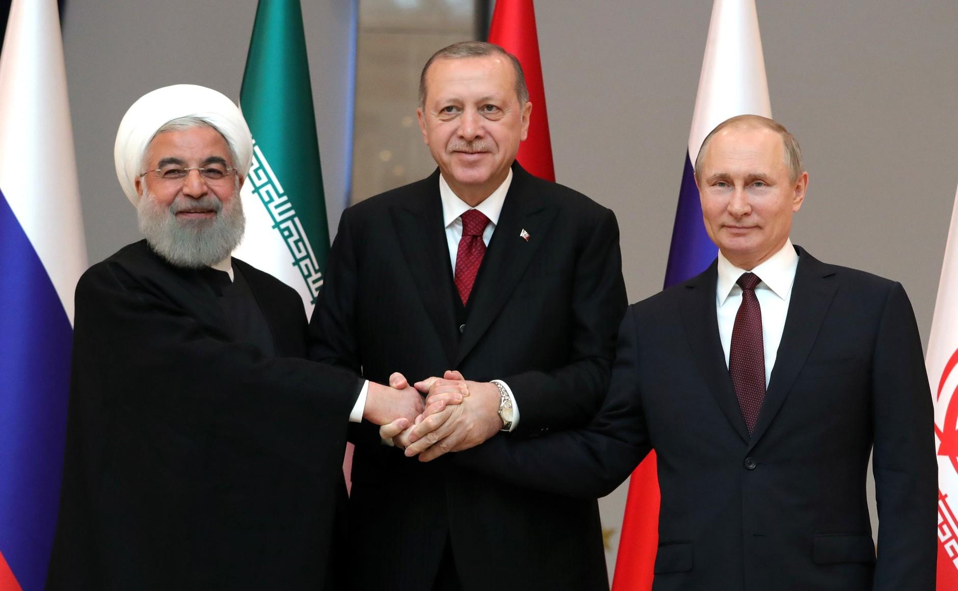 Hassan Rouhani, Erdogan Vladimir Putin, dayan.org