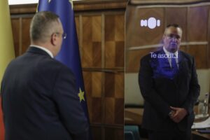 ciuca si robotul ION Sursă foto Octav Ganea, INQUAM Photos