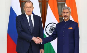 serghei lavrov, ministrul de externe rus la summitul G20 din india (sursă foto: ndtv.com)