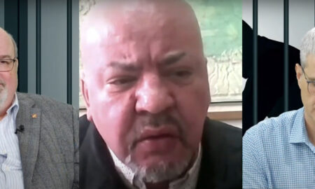 Colonelul Tudor Pacuraru, istoricul Florian Bichir și jurnalistul Robert Turcescu la podcastul Hai România - 20.03.2023 (sursă foto: captură photo podcast „Hai România”)