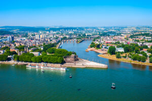 Linia orizontului orașului Koblenz din Germania, Sursa foto: dreamstime.com
