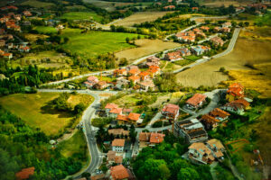 Priveliște panoramică asupra statului San Marino, care este al treilea cel mai mic din Europa (sursă foto: dreamstime)