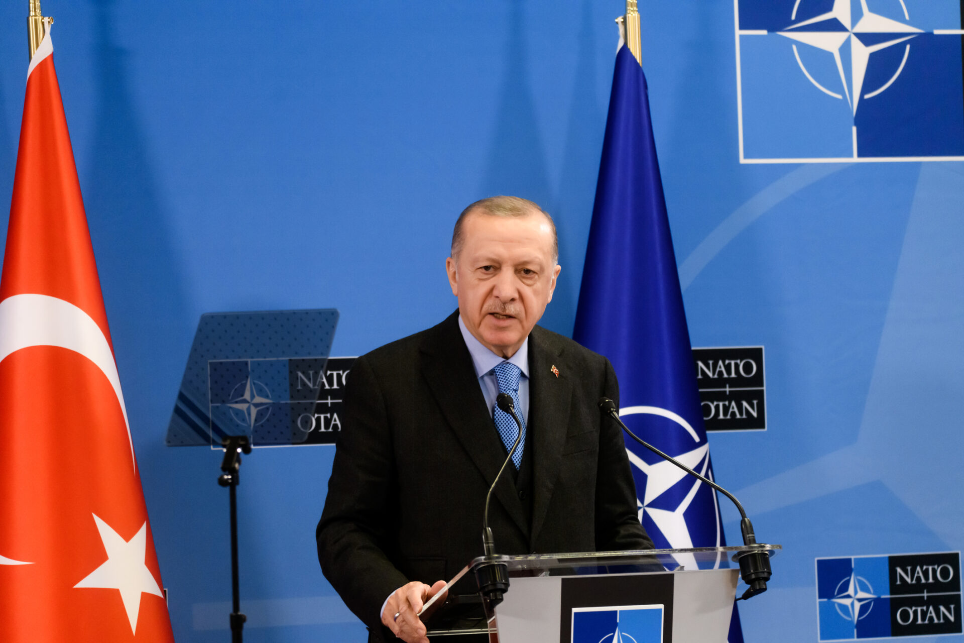 Erdogan la summit-ul NATO, Sursa foto: dreamstime.com