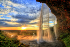 Cascada Seljalandfoss, Islanda