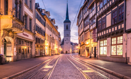 Centrul orașului Erfurt, Germania, Sursa foto: dreamstime.com