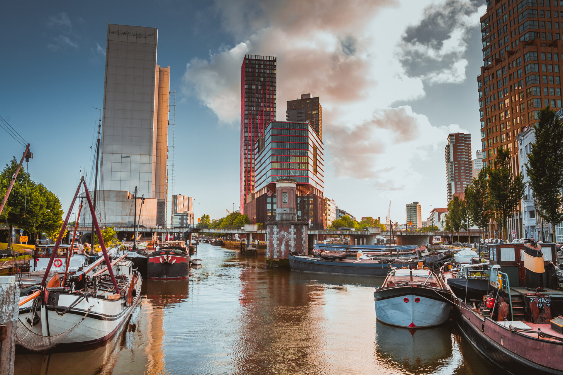 Rotterdam Oude Haven, cealaltă parte a portului vechi din Rotterdam. Sursă foto: Dreamstime