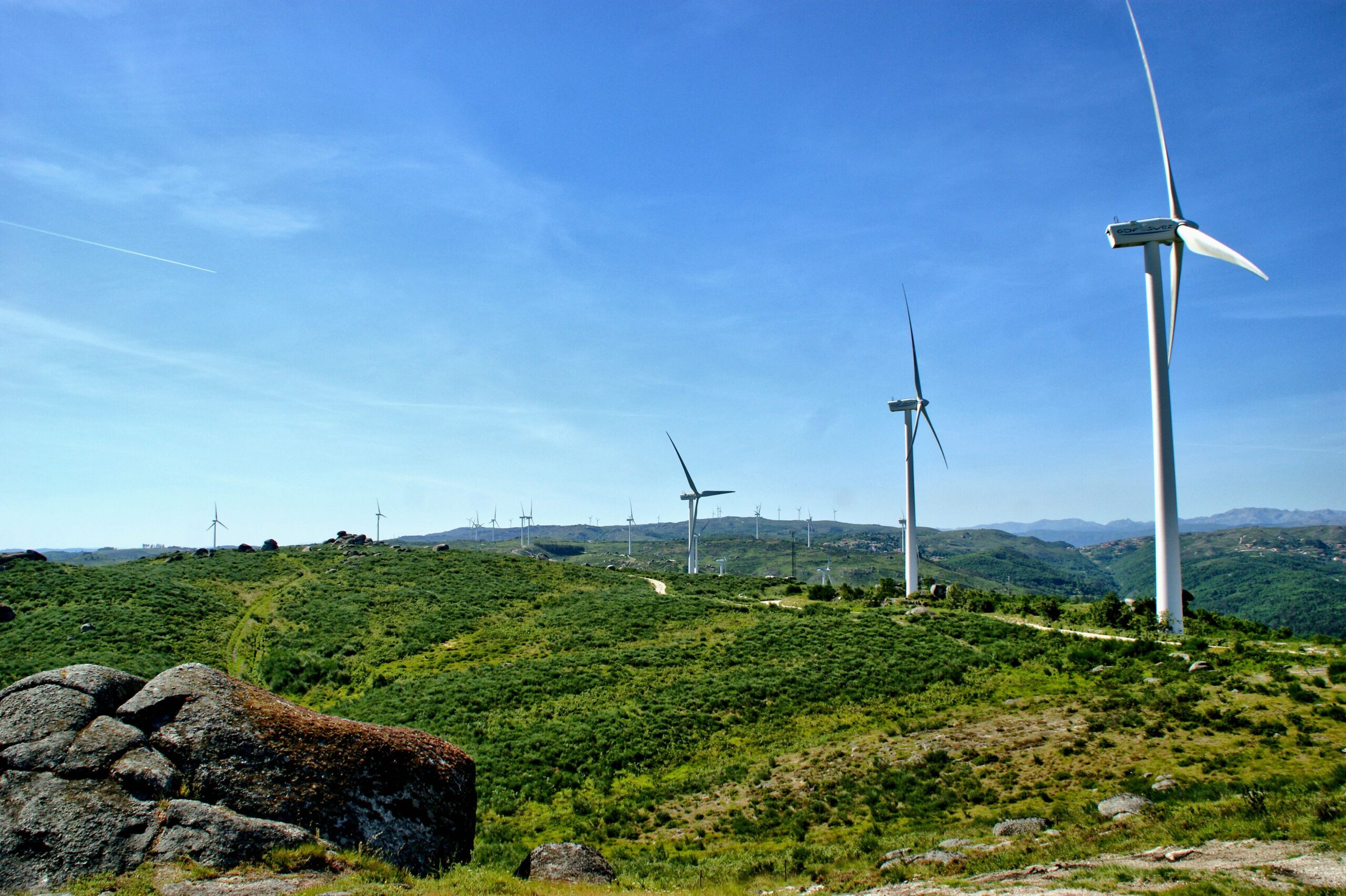 Parc eolian din Fafe, nordul Portugaliei