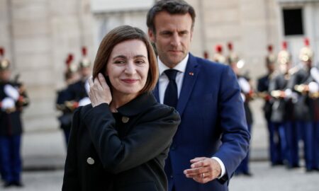 Maia Sandu și Macron, sursă foto B1TV.ro