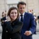 Maia Sandu și Macron, sursă foto B1TV.ro