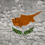 Steag național Cipru pe zid Sursă foto: Dreamstime