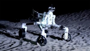 robot trmis pe Lună; sursă foto: CNN.com