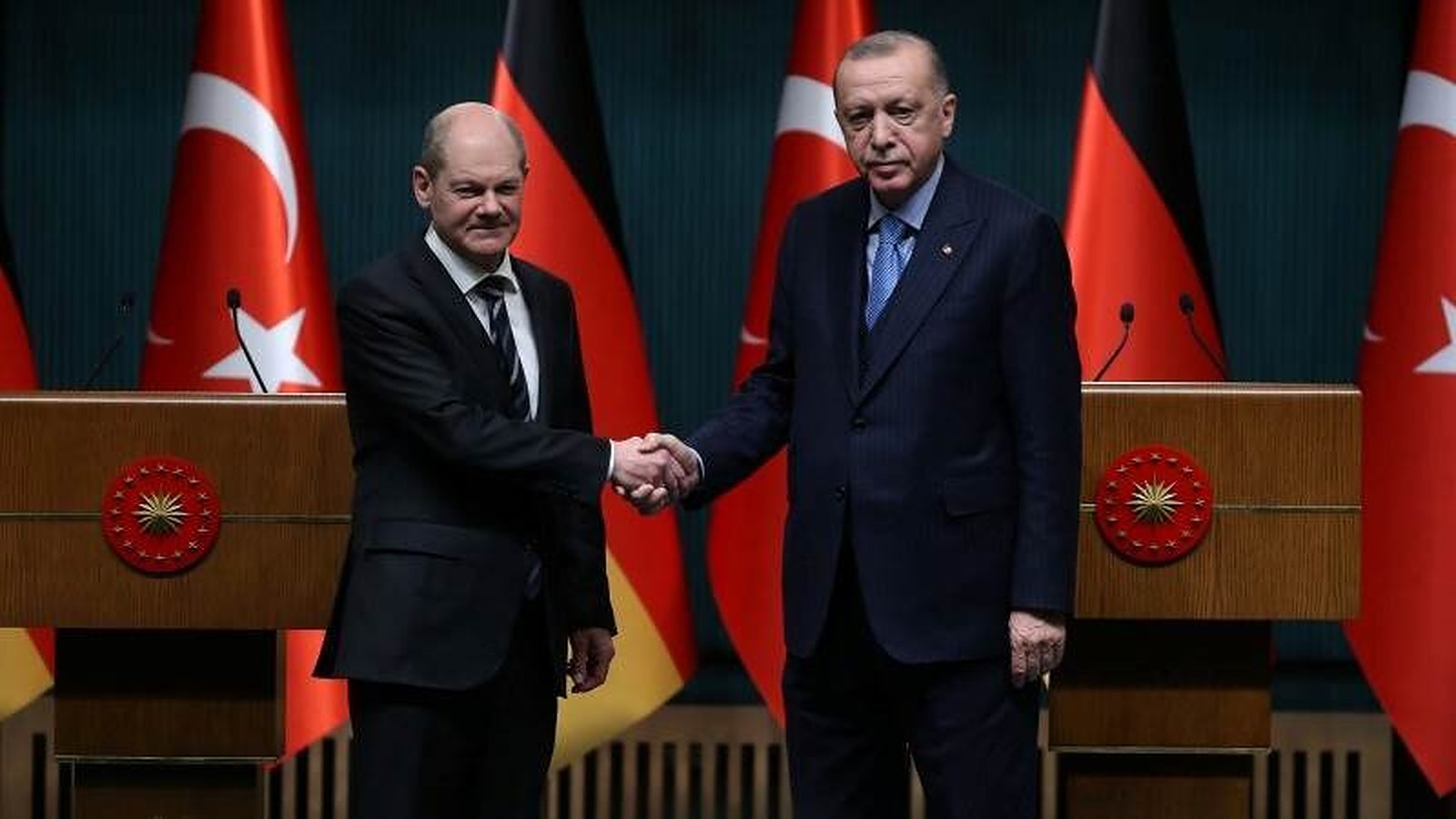 Olaf Scholz și Recep Erdogan Sursă foto TeleTrader
