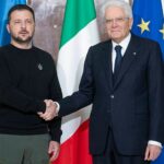 Sergio Mattarella și Volodimir Zelenski la Roma sursa foto Oggi.