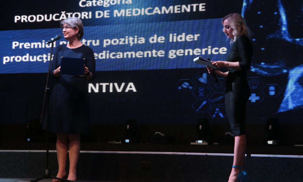Gala Top Performeri în Sănătate. Simona Cocoș, Zentiva: ”Acest premiu este al colegilor mei, 1350 de colegi care lucrează cu multă pasiune”