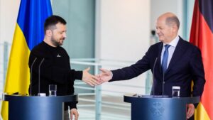Volodimir Zelensky și Olaf Scholz Sursă foto Digi24.v1