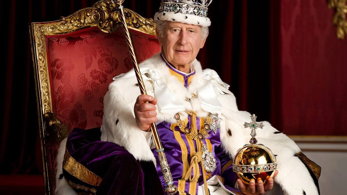 regele pe tron; sursă foto: Daily Mail