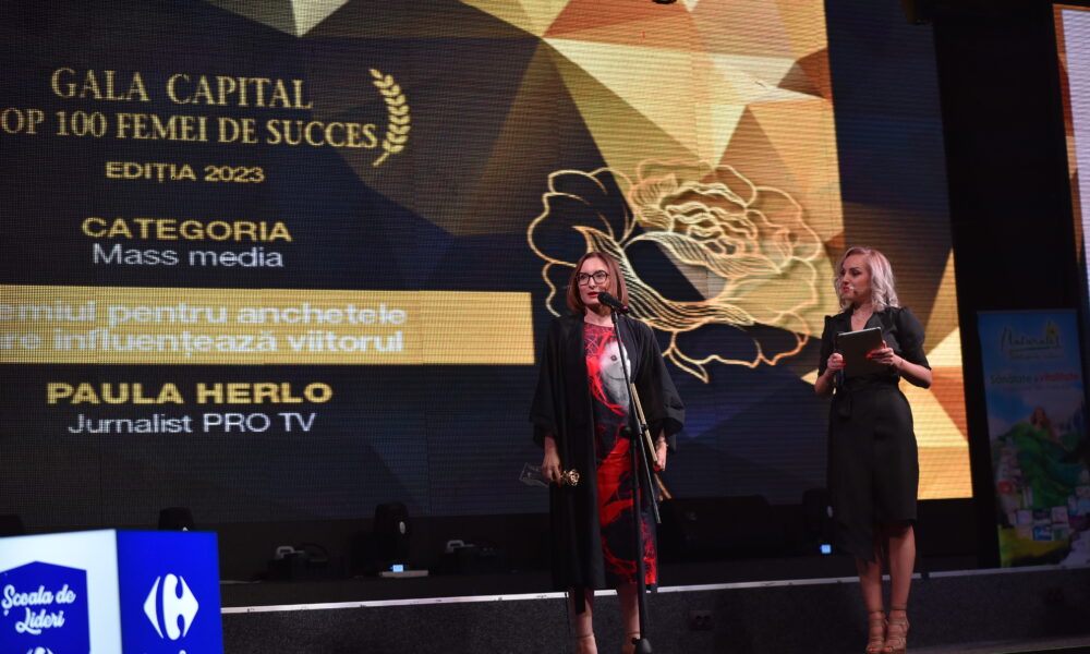 Paula Herlo, la Gala Capital Top 100 Femei de Succes: „Sunt deja opt ani de când ne-am imaginat cum ar fi dacă am face un spital pentru copii”