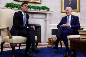Rishi Sunak și Joe Biden; sursă foto: The Sun