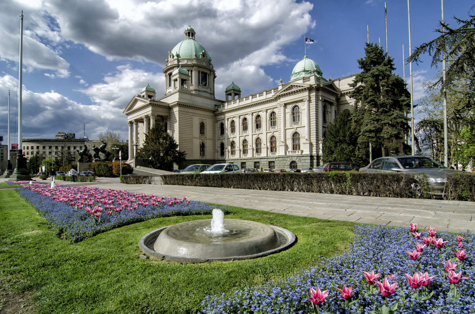 Clădirea Adunărea Naționale a Serbiei (Parlamentul) din Belgrad, una dintre principalele obiective turistice ale Capitalei (sursă foto: Dreamstime)