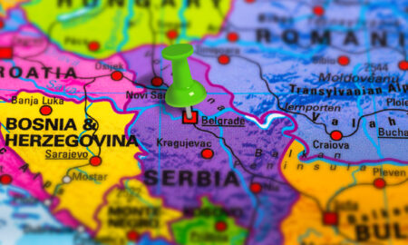 harta serbiei (sursă foto: Dreamstime)