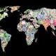 Harta lumii cu bani Sursa foto dreamstime.com
