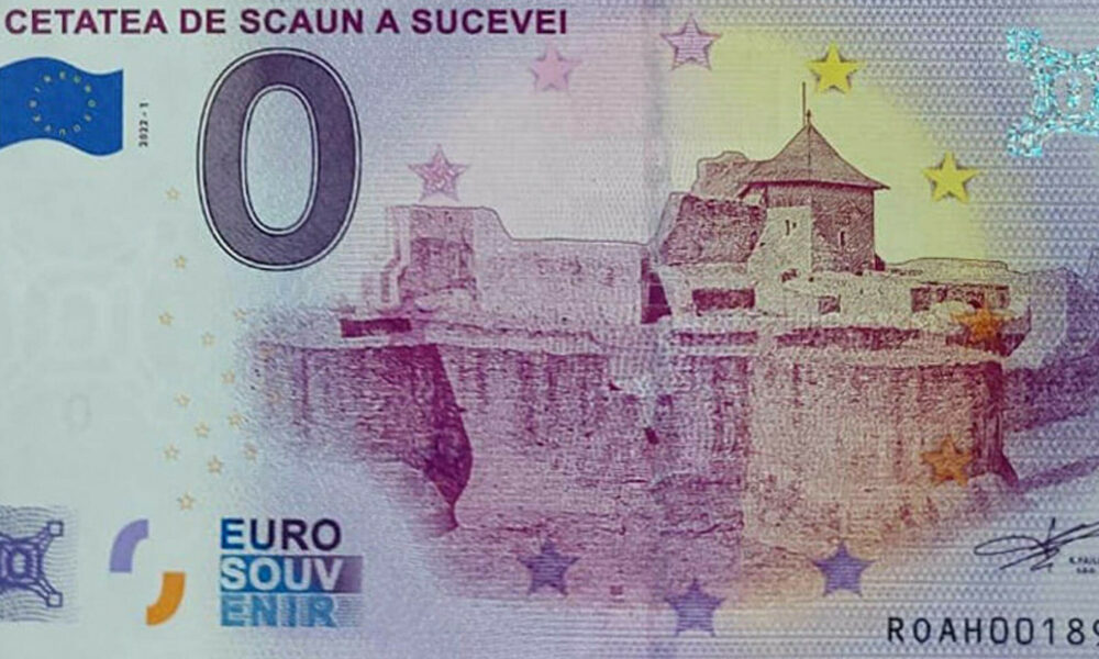 Cea de-a 12-a bancnotă comemorativă ,,Zero Euro” a României a fost lansată la Botoşani