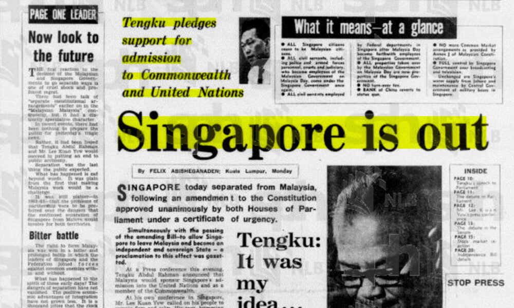 Azi în istorie, 9 august! 1965: Singapore a devenit prima țară independentă fără să vrea