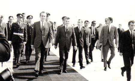Richard Nixon și Nicolae Ceaușescu (sursă foto: historia.ro)