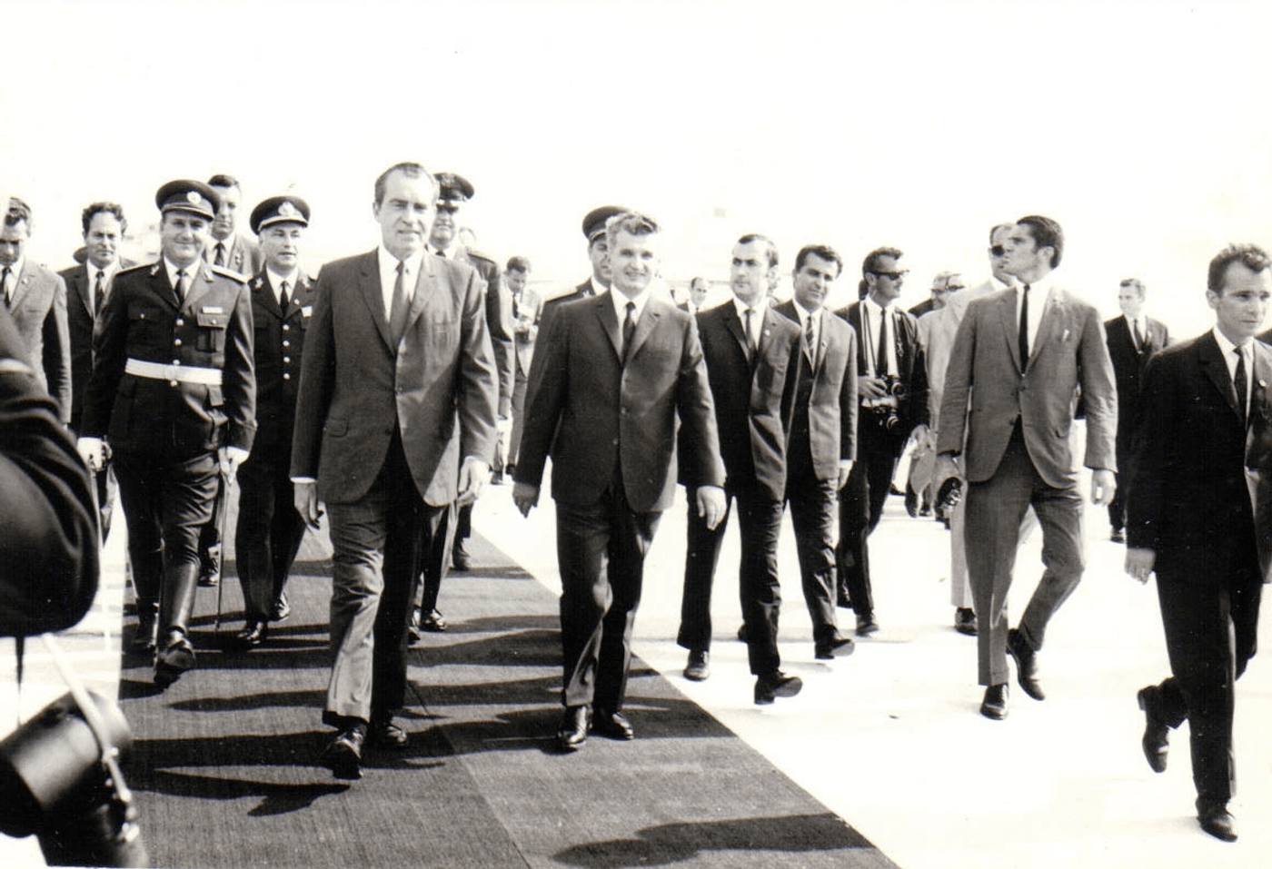 Richard Nixon și Nicolae Ceaușescu (sursă foto: historia.ro)