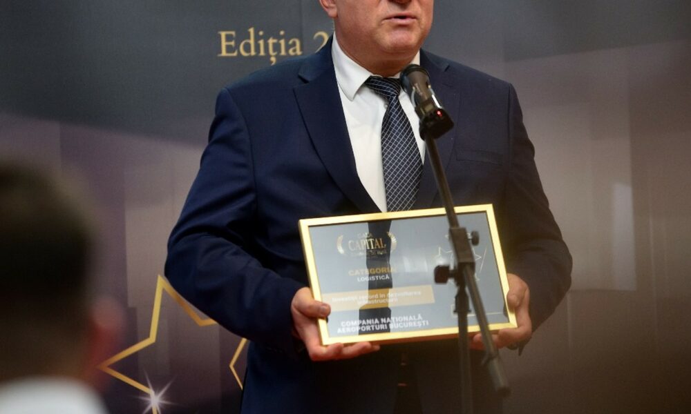 Gala Companii de Elită. Valentin Iordache, Compania Națională Aeroporturi București: ”8.347.079 pasageri, acesta este un trafic record”