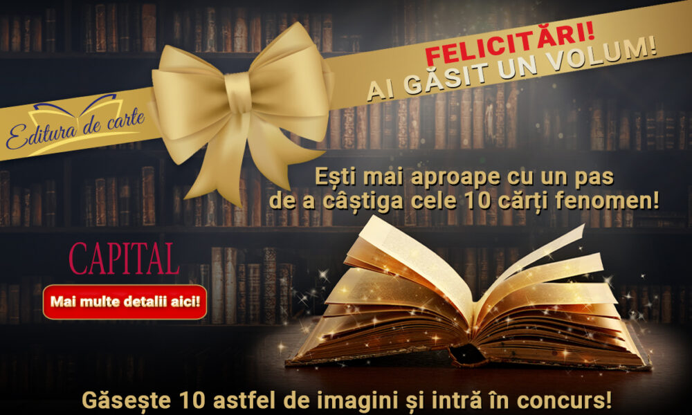 Adună CAPITAL de carte! Caută volumele ascunse printre știri și câștigă 10 cărți fenomen oferite de edituradecarte.ro