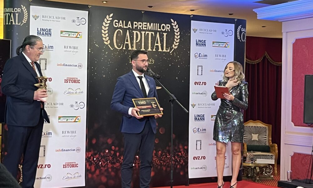 Andrei Carabelea, primar Piatra Neamț, la Gala Premiilor Capital: „Succesul nu depinde de un singur om, ci de o întreagă echipă”