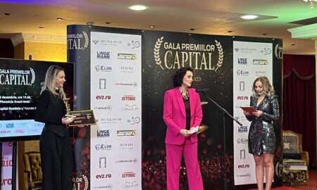 Ioana Ciocan, director Art Safari, oe scena Premiilor Capital (sursă foto: Infofinanciar)