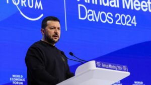 Zelenski la Davos sursă foto: CNN