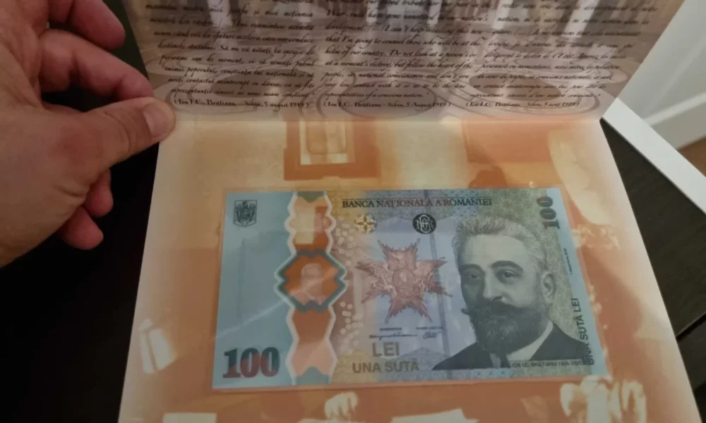Profit din bancnote vechi! Cât valorează bancnota de 100 de lei cu I. C. Brătianu