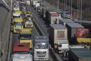 protestatari transportatori (sursă foto: hotnews)