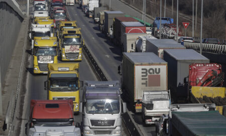 protestatari transportatori (sursă foto: hotnews)