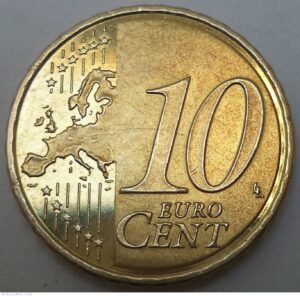 Moneda 10 eur centi, sursa foto: allnumis.ro