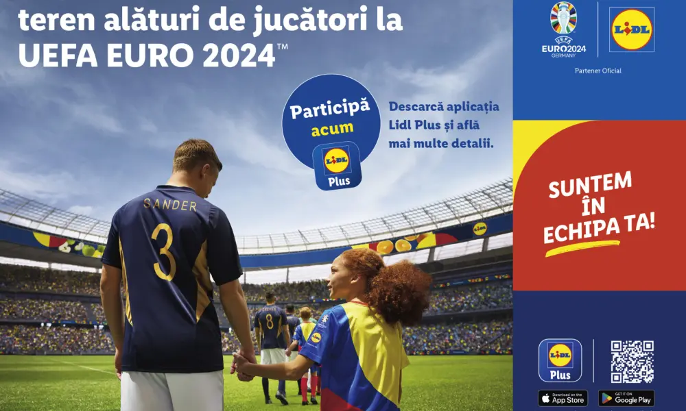 Ocazie unică pentru copii. Programul Lidl Kids Team: Poți însoți jucătorii de fotbal pe teren la UEFA EURO 2024