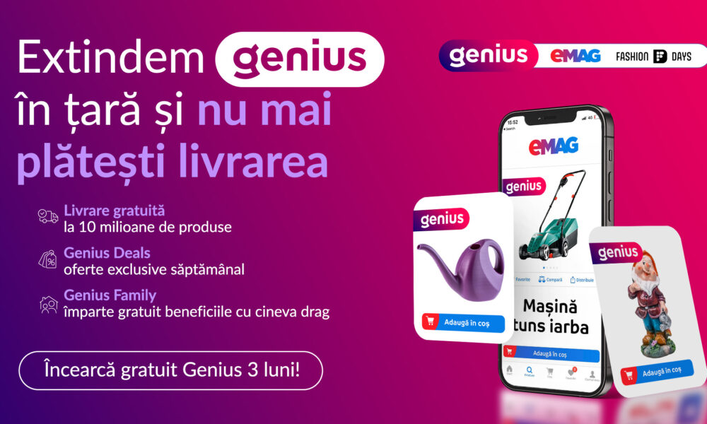 Cumpărăturile s-au mutat în online. Serviciile de livrare Genius se extind în 300 de locații din țară