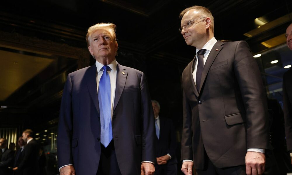Întrevederea politicienilor controversați. Donald Trump s-a întâlnit cu președintele Poloniei