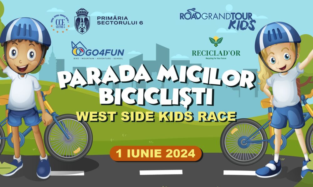 Distracție de 1 iunie pentru cei mici. Va avea loc Parada Micilor Bicicliști West Side