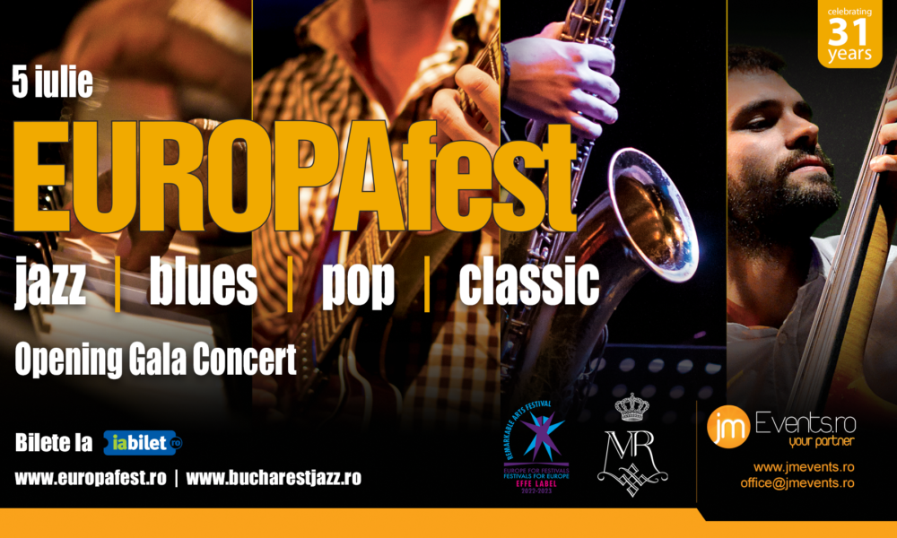 Eveniment dedicat iubitorilor de muzică! Pe 5 iulie are loc Opening Gala Concert EUROPAfest 31 – Jazz at the Palace
